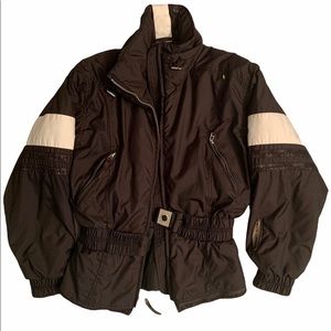 Vintage Sport Kaelin Black Jacket with buckle belt